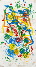 Gemalte Kinderbilder als Magnet