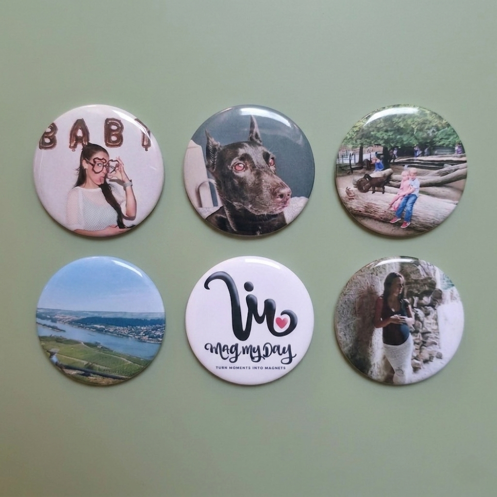 Personalisierbarer Magnet – rund