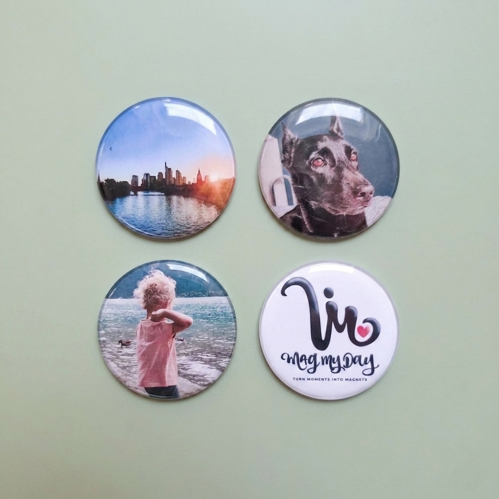 Personalisierbarer Magnet – rund